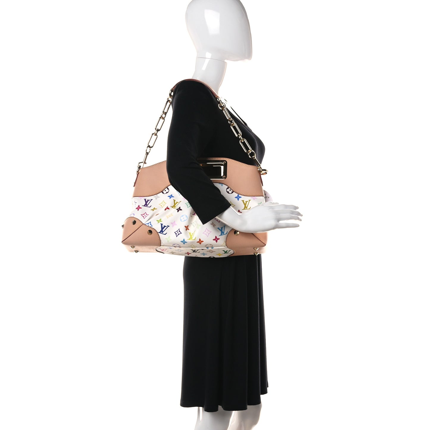 Monogram Multicolor Judy MM White