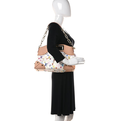 Louis Vuitton Monogram Multicolor Judy MM White 3 of 5