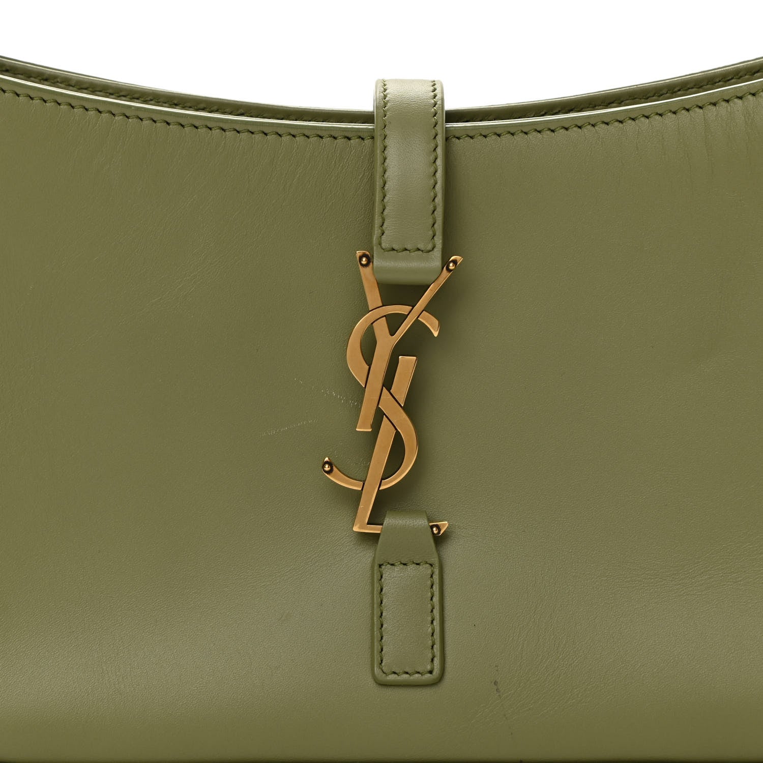 Saint Laurent Smooth Calfskin Le 5 A 7 Hobo Pistache 9 of 13