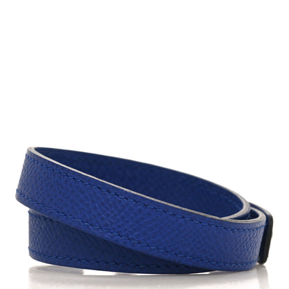 Hermes Epsom Baby Pavane Double Tour Bracelet S Bleu Electrique 3 of 6