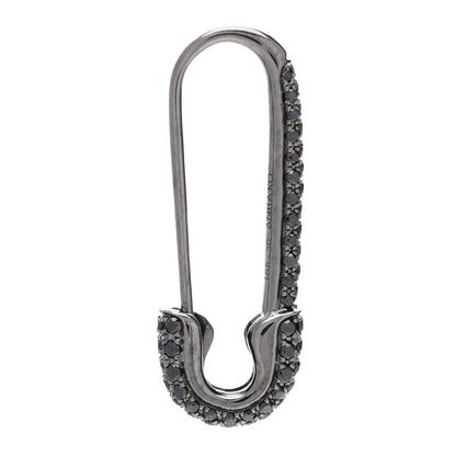 Anita Ko 18K Black Gold Black Diamond Safety Pin Earring 1 of 4