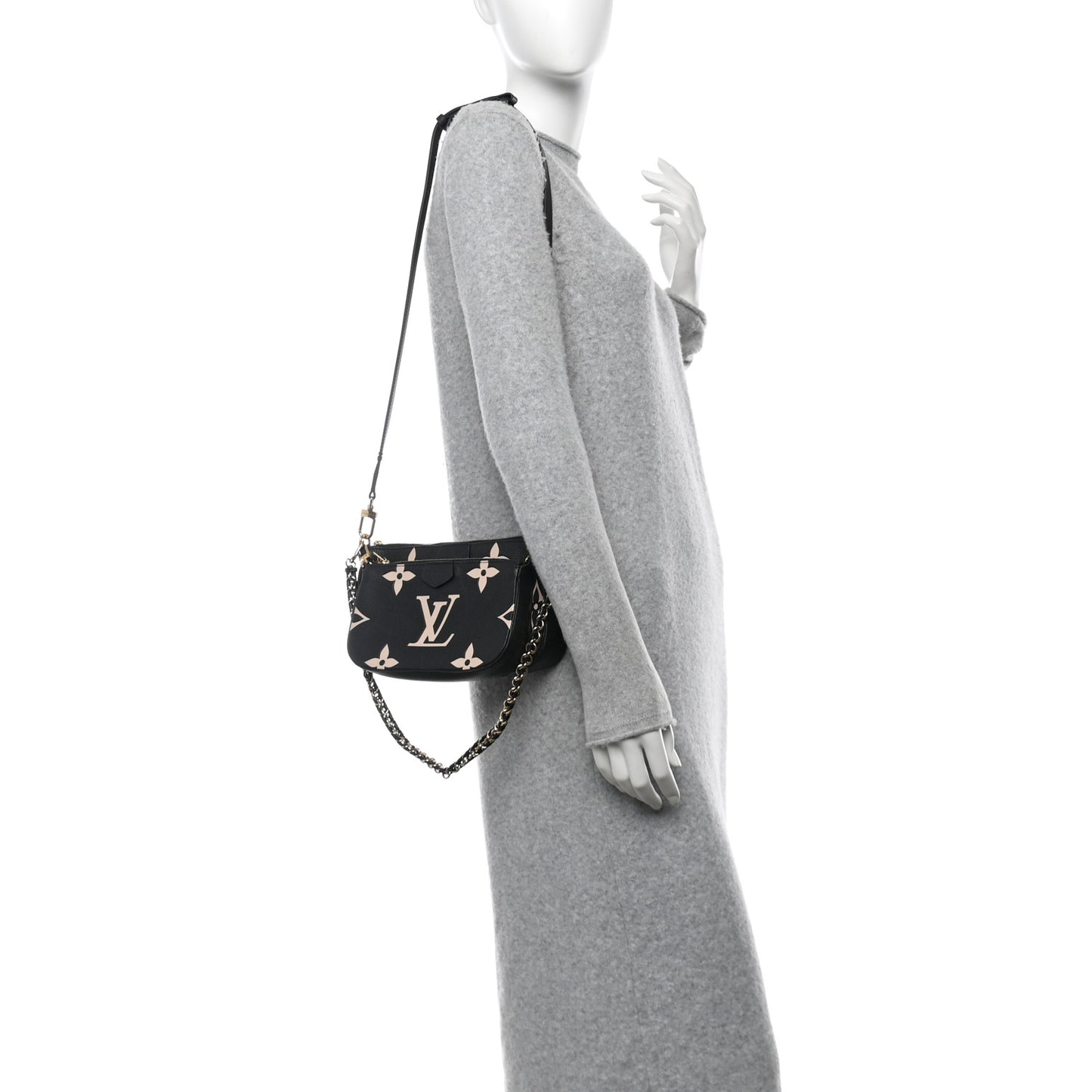Empreinte Monogram Giant Multi Pochette Accessories Black Beige