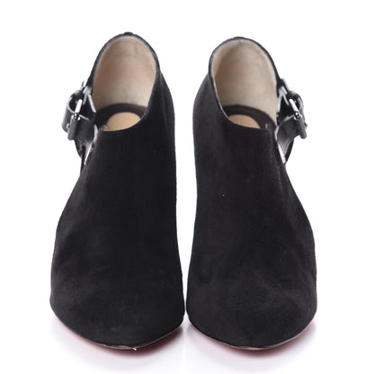 Christian Louboutin Suede Seferme 100 Ankle Boots 36 Black 2 of 7