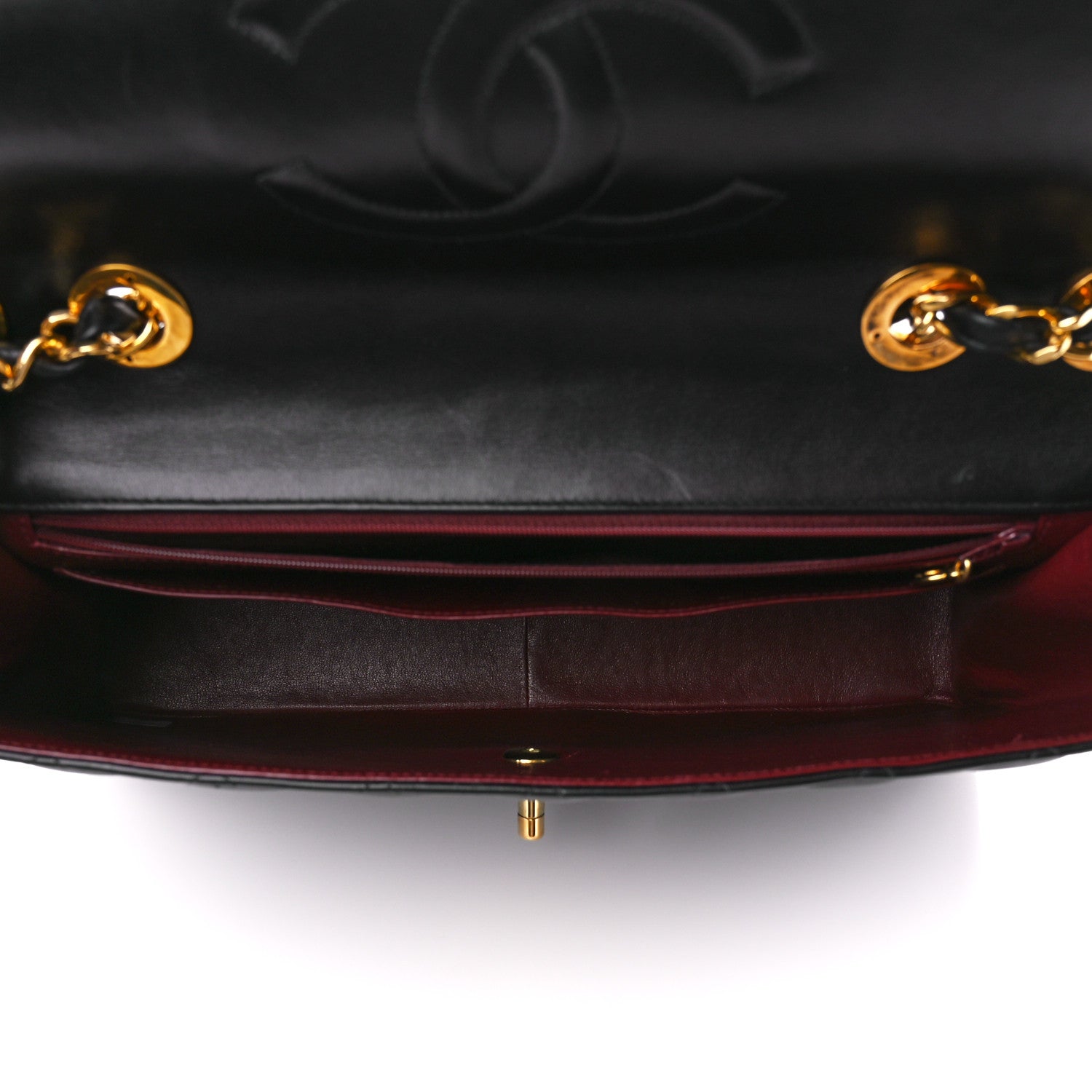 Chanel Lambskin Quilted XL Jumbo Single Flap Black 5 of 11