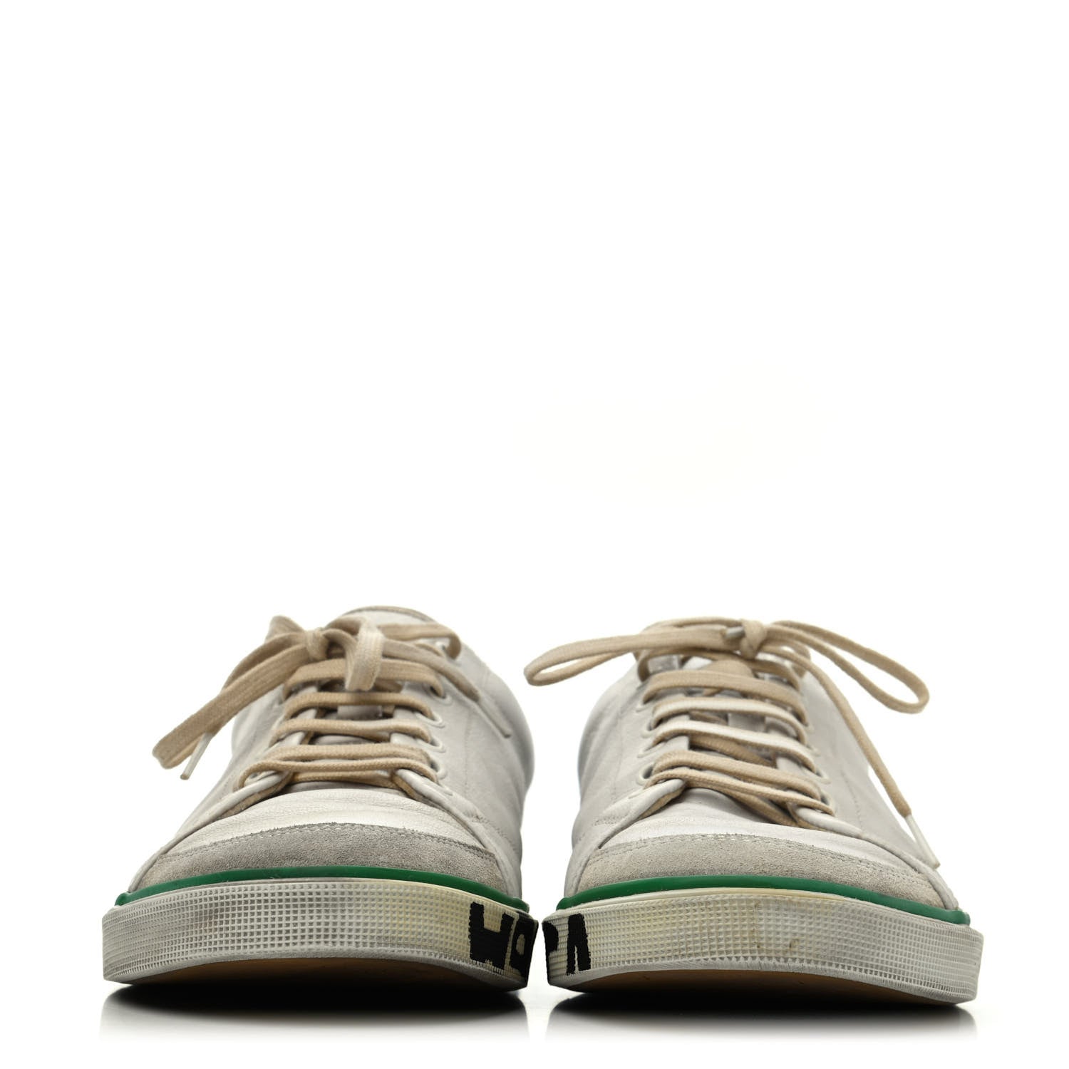 Balenciaga Calfskin Distressed Mens Match Tennis Sneakers 44 White 2 of 4