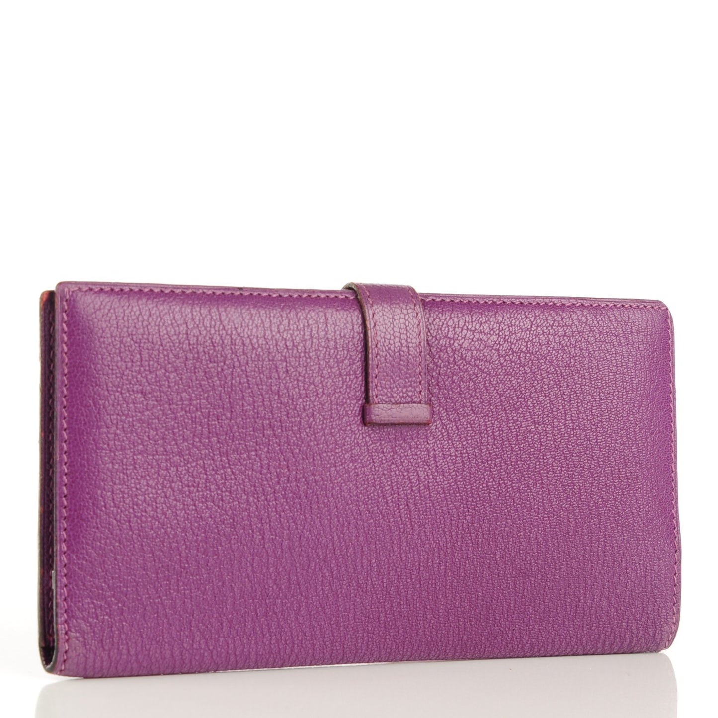 Chevre Mysore Bearn Gusset Wallet Cyclamen