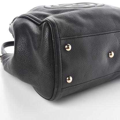Gucci Pebbled Calfskin Small Soho Shoulder Bag Black 5 of 9