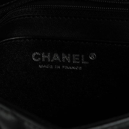 Chanel Lambskin Chevron Quilted Mini Square Flap Black 8 of 9