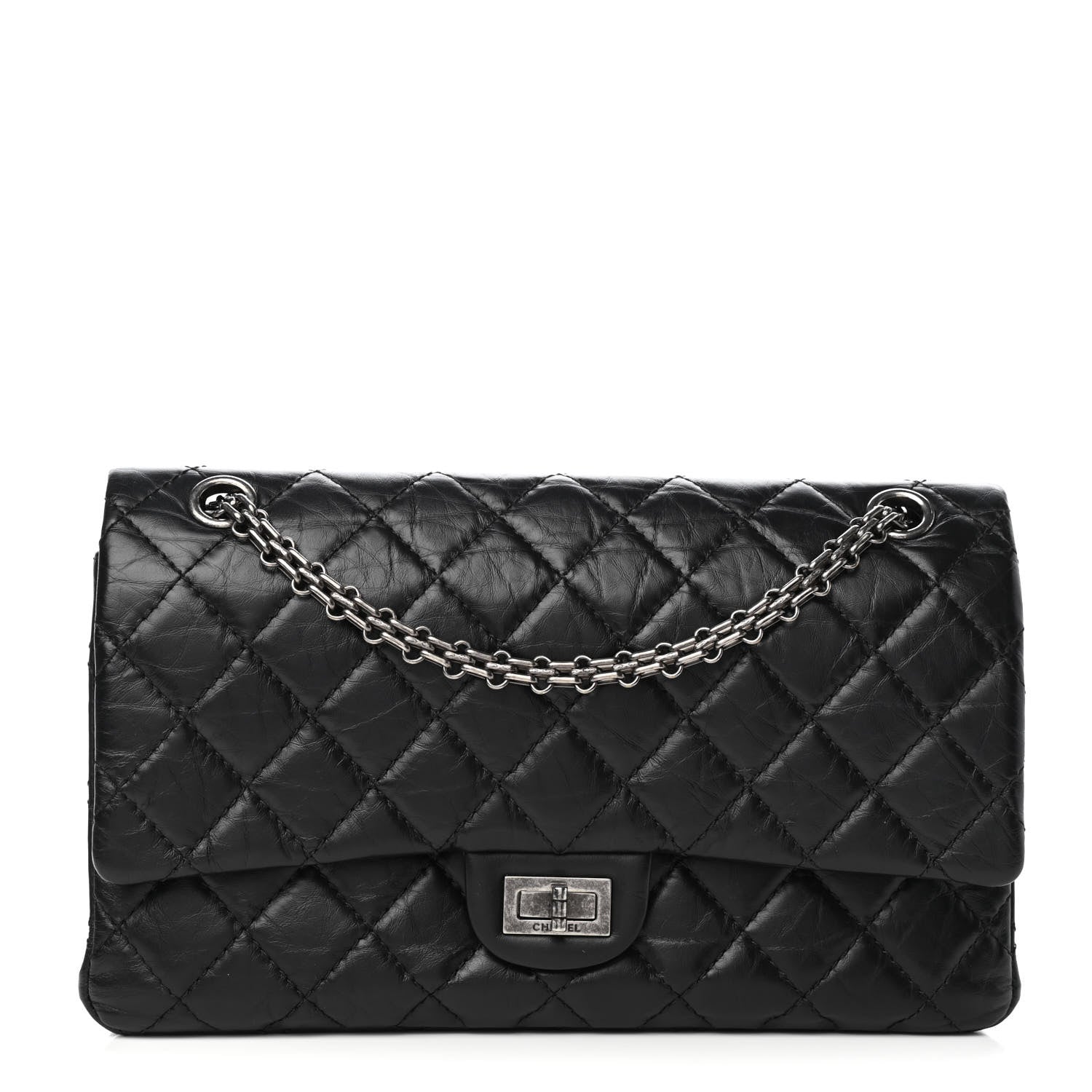 Chanel Aged Calfskin Quilted 2.55 Reissue 226 Flap Black 1 of 11