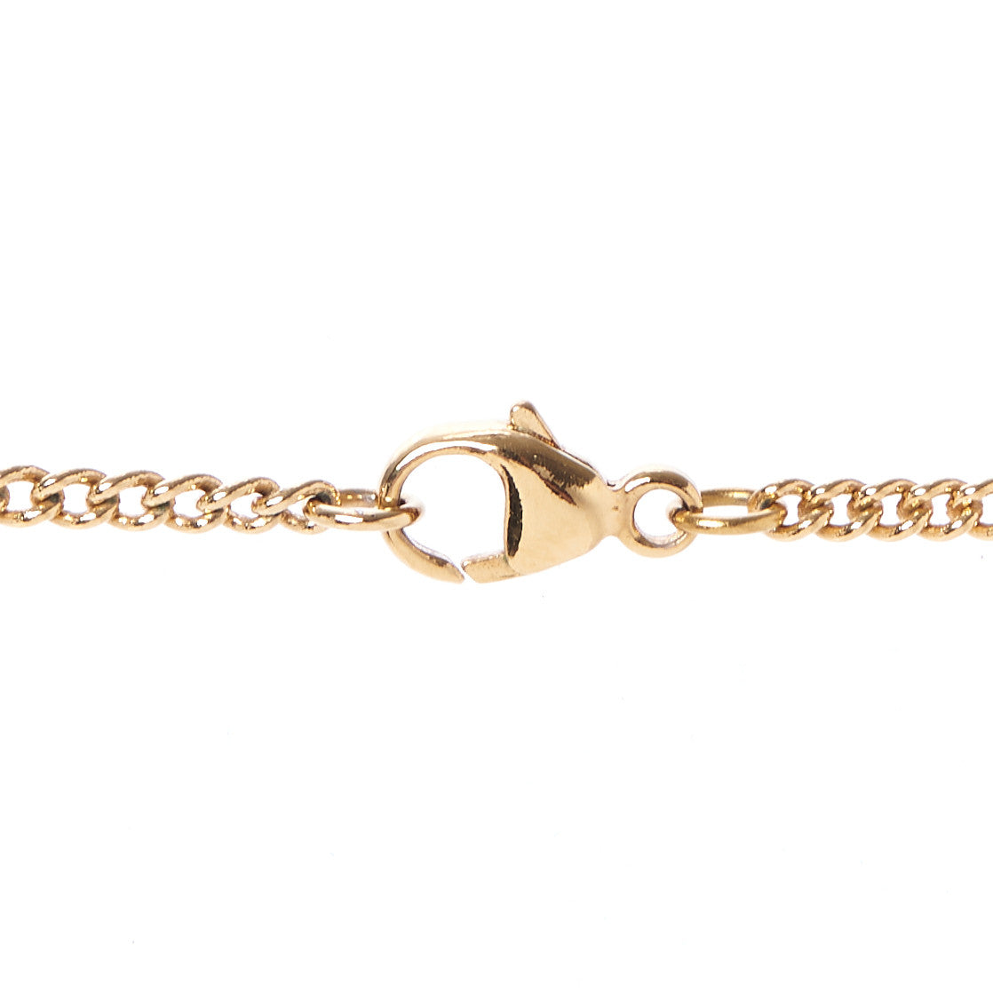 Louis Vuitton Monogram LV Charms Necklace Gold 4 of 7