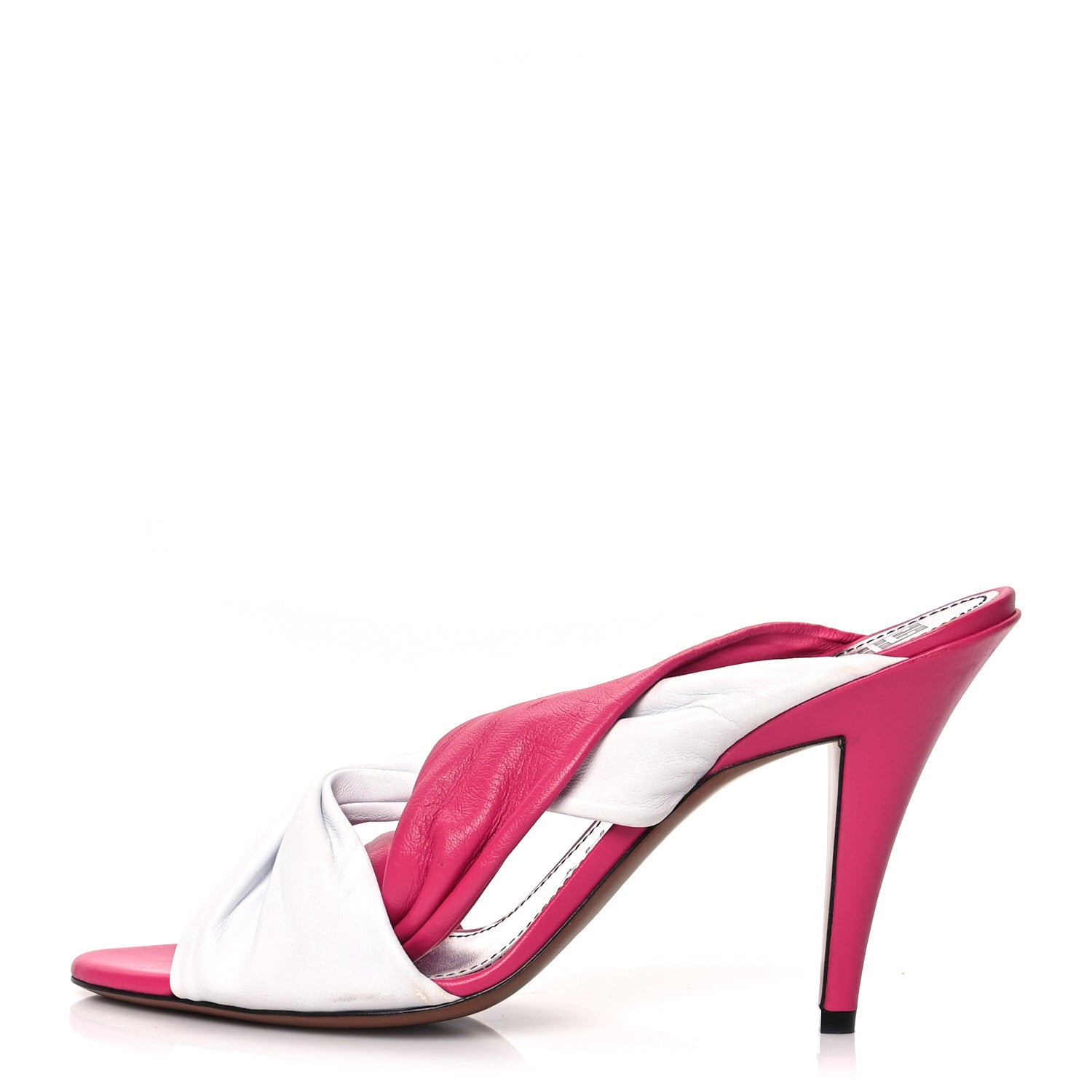 Givenchy Nappa Mule Tie Sandals 41 White Cyclamen 1 of 7