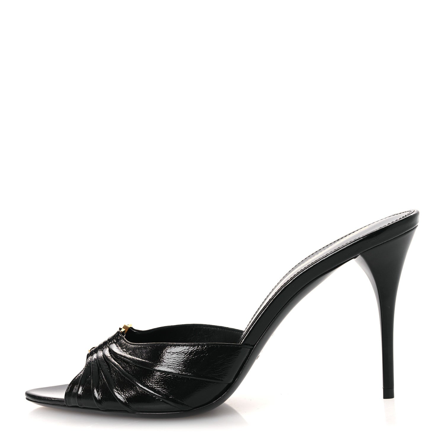 Saint Laurent Nappa Sugar Babylone 90 Mules 38.5 Black 1 of 12