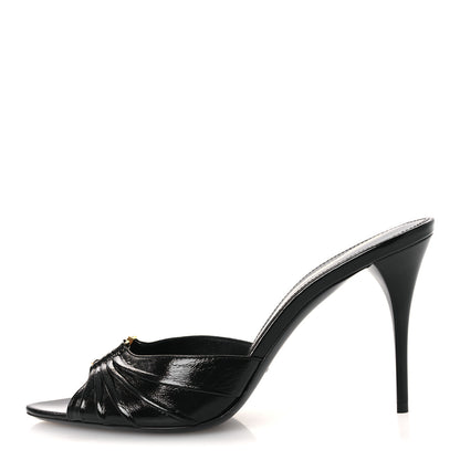 Saint Laurent Nappa Sugar Babylone 90 Mules 38.5 Black 1 of 12