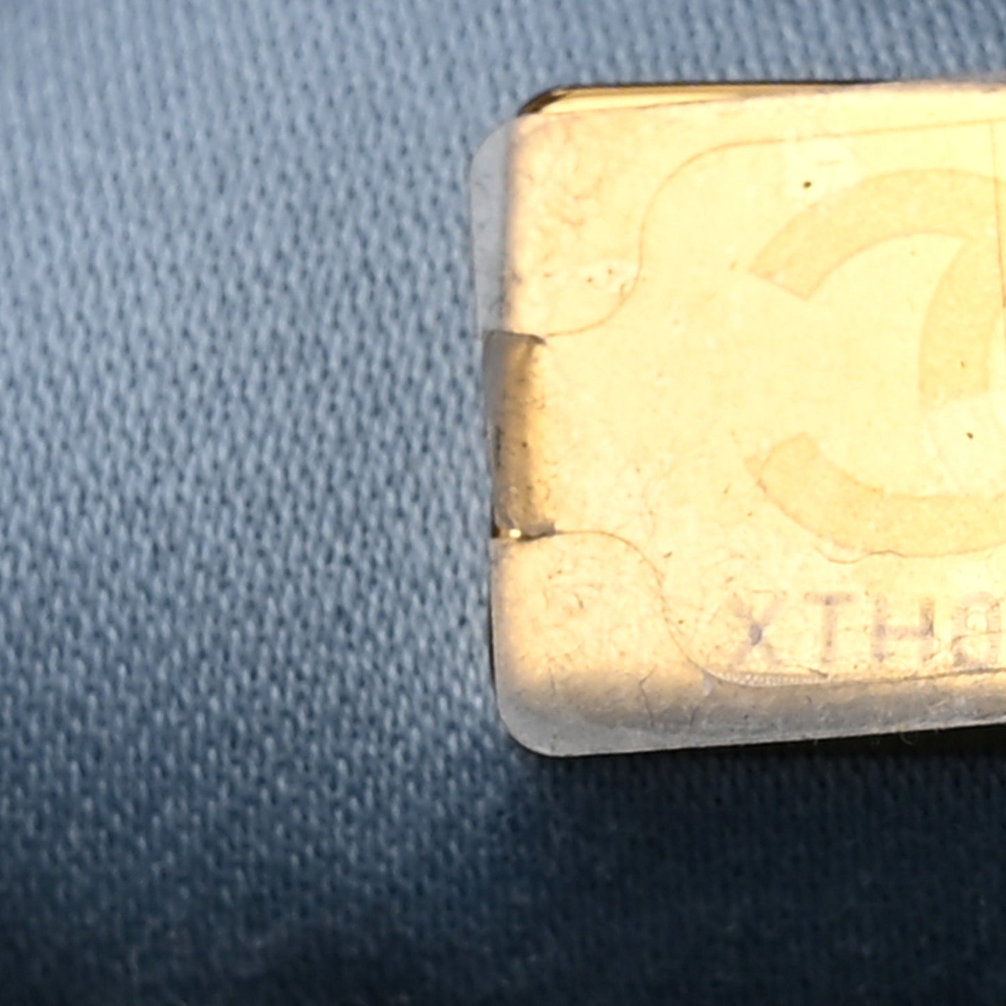 Washed Denim Quilted Medium Chanel 25 Handbag Blue