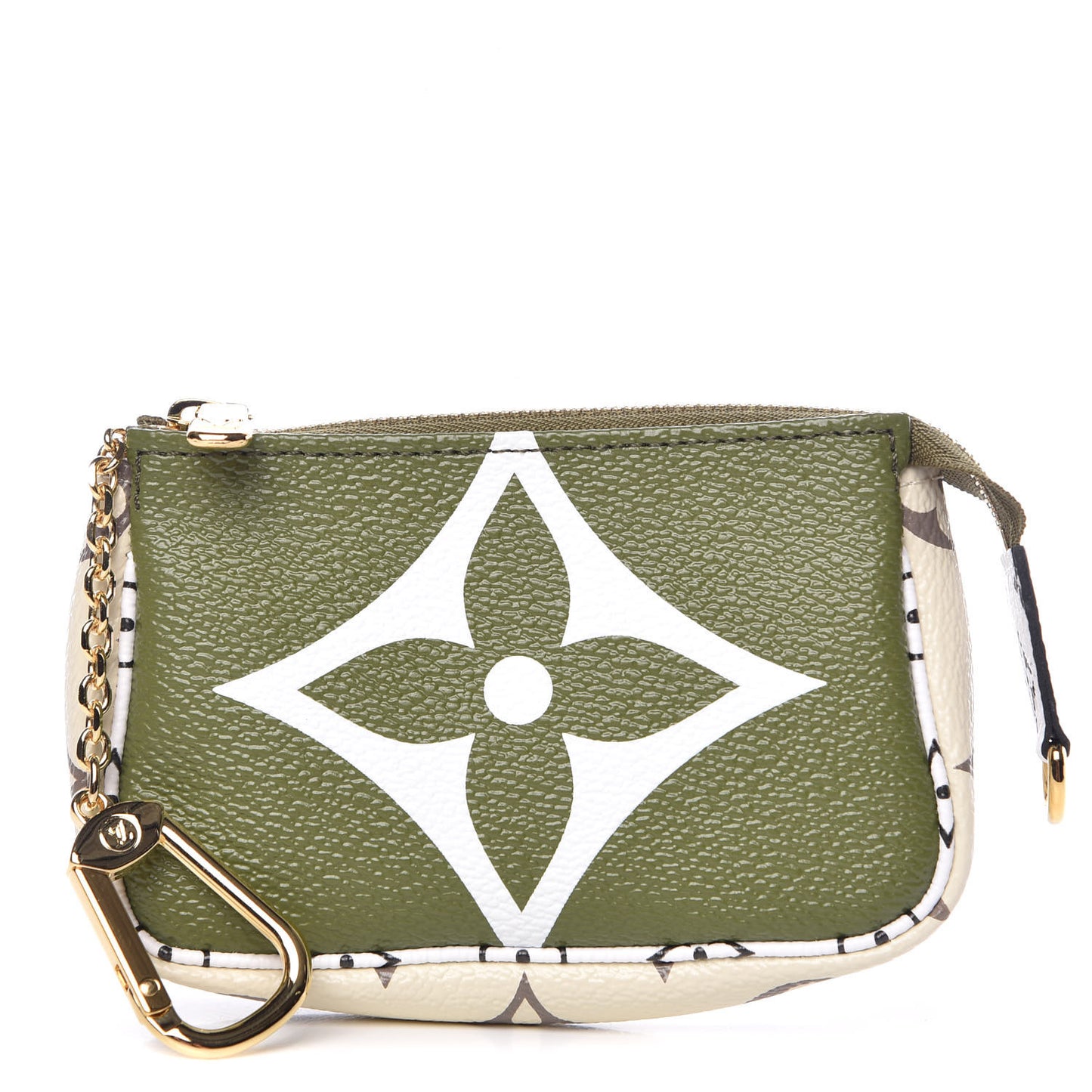 Monogram Giant Micro Pochette Accessories Kaki White