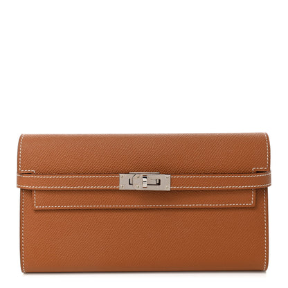 Hermes Epsom Kelly Longue Wallet Gold 1 of 7