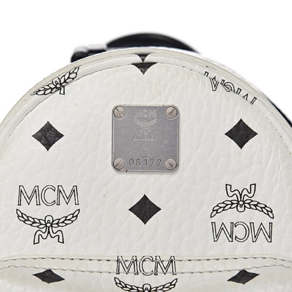 MCM Visetos Studded X-Mini Bebe Boo Backpack White 8 of 10