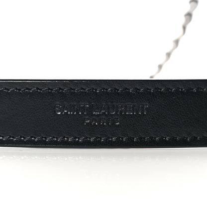 Saint Laurent Calfskin Y Quilted Monogram Small Loulou Chain Satchel Black 11 of 12
