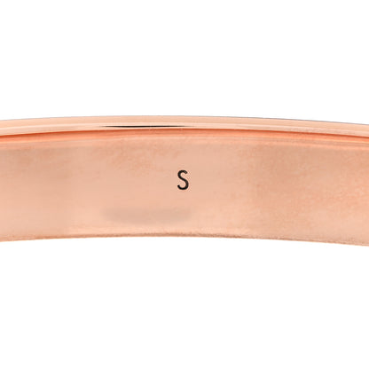Louis Vuitton Brass Monogram Nanogram Cuff S Pink Gold 5 of 6