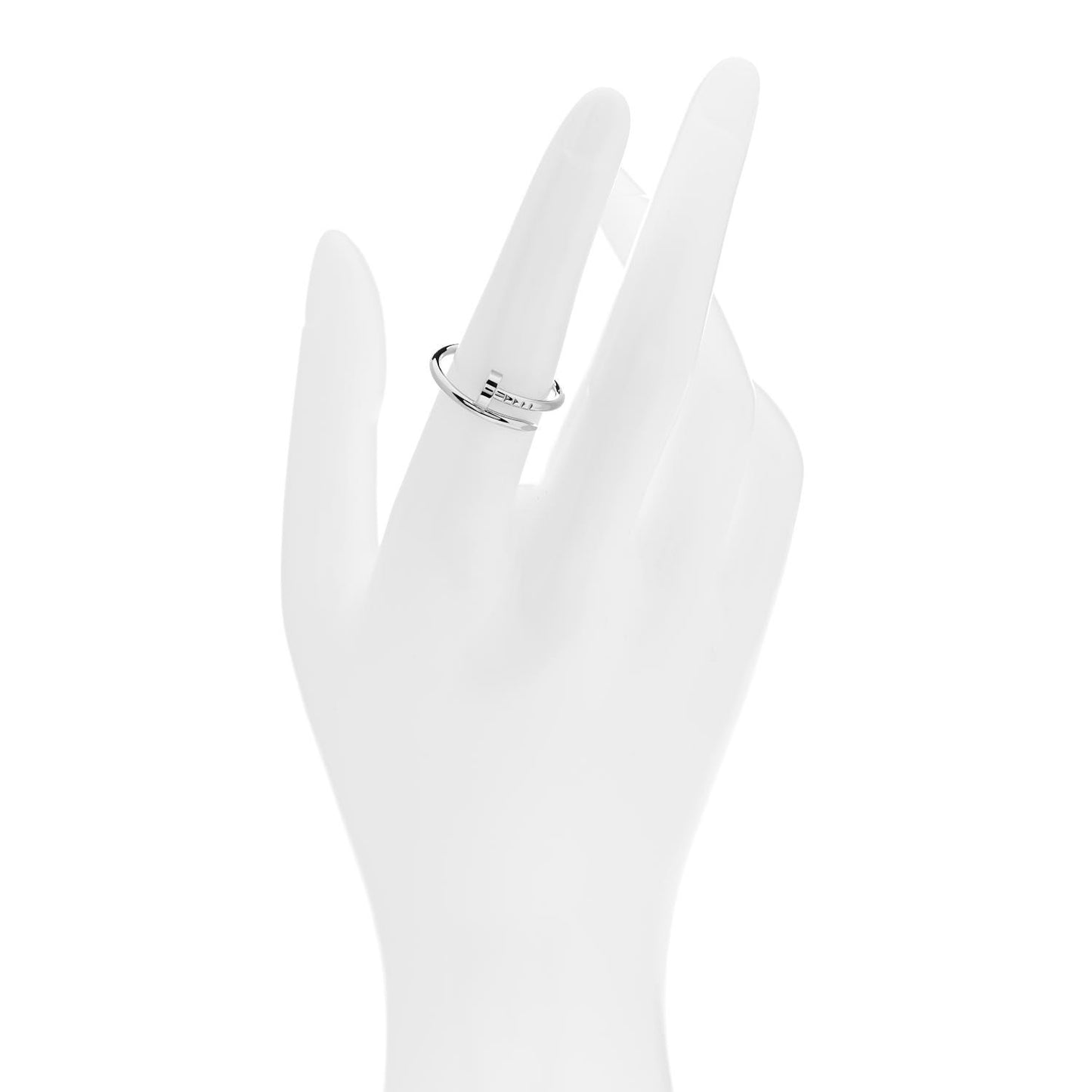 18K White Gold Small Juste Un Clou Ring 53 6.25