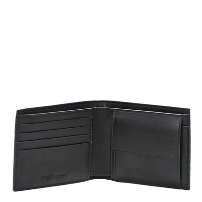 Bottega Veneta Nappa Maxi Intrecciato Bi-Fold Wallet Black 5 of 10