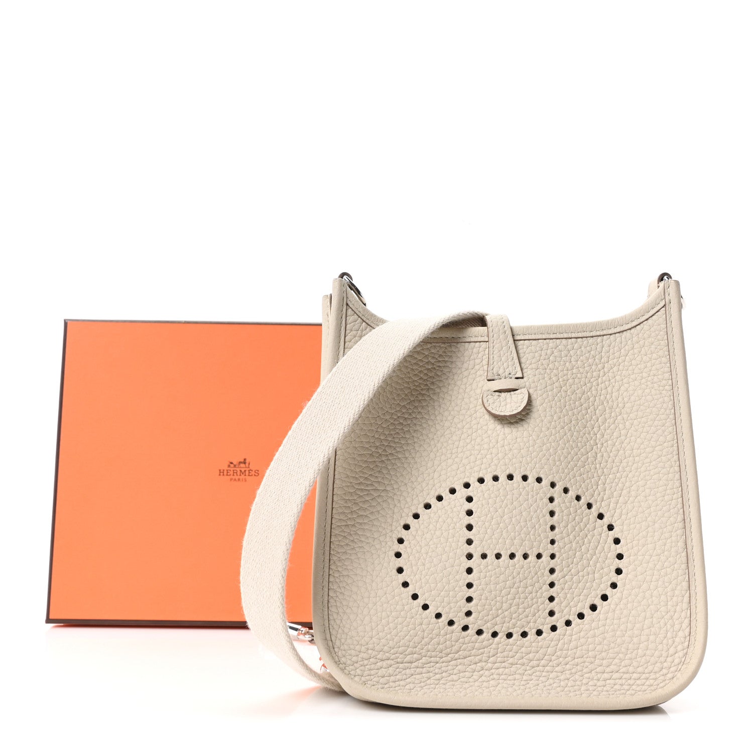 Hermes Taurillon Clemence Amazone Evelyne TPM Beton 1871096