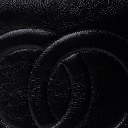 Chanel Shiny Aged Calfskin North South Shopping Bag Black 10 of 11