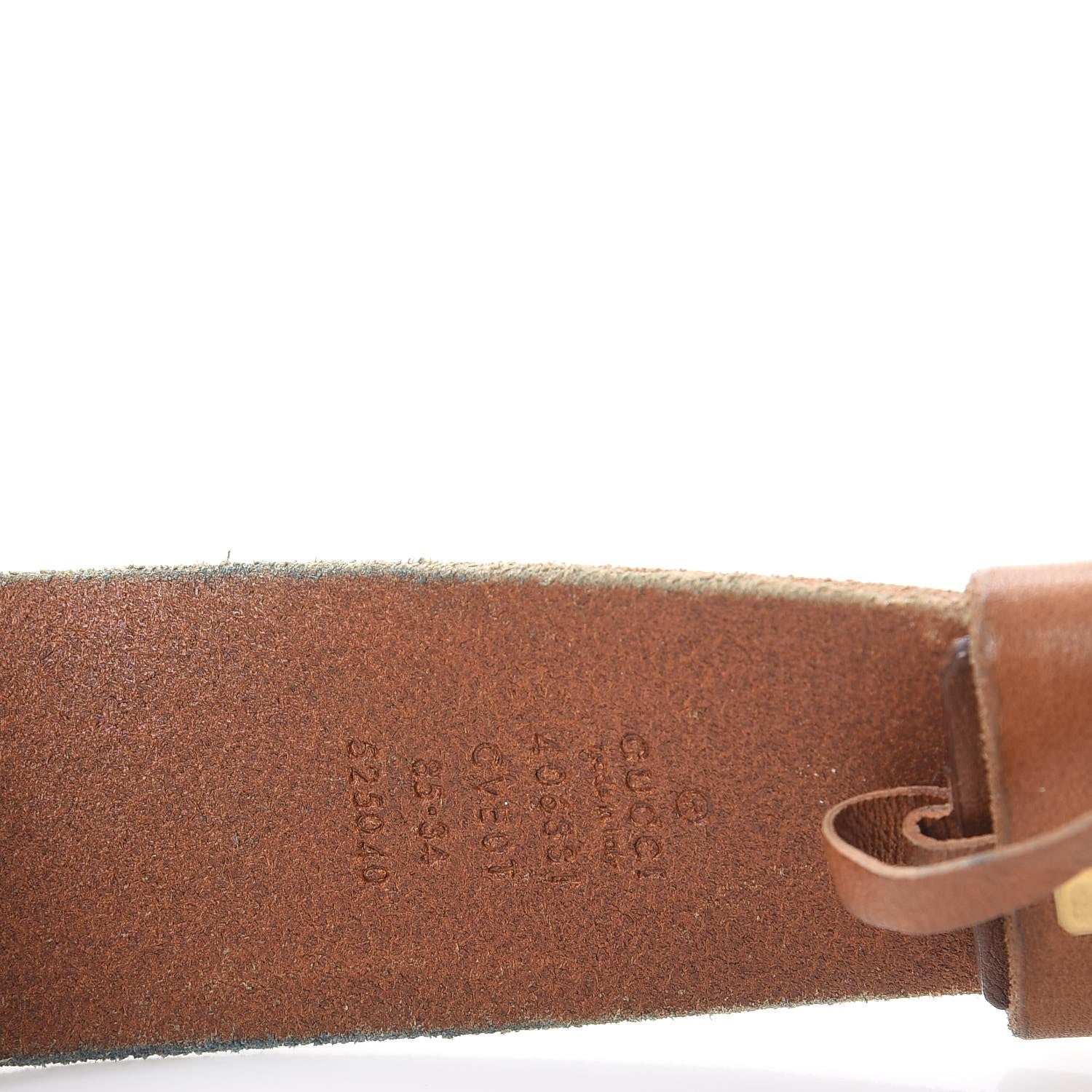 Gucci Faded Calfskin Double G 40mm Belt 85 34 Cuir 6 of 11
