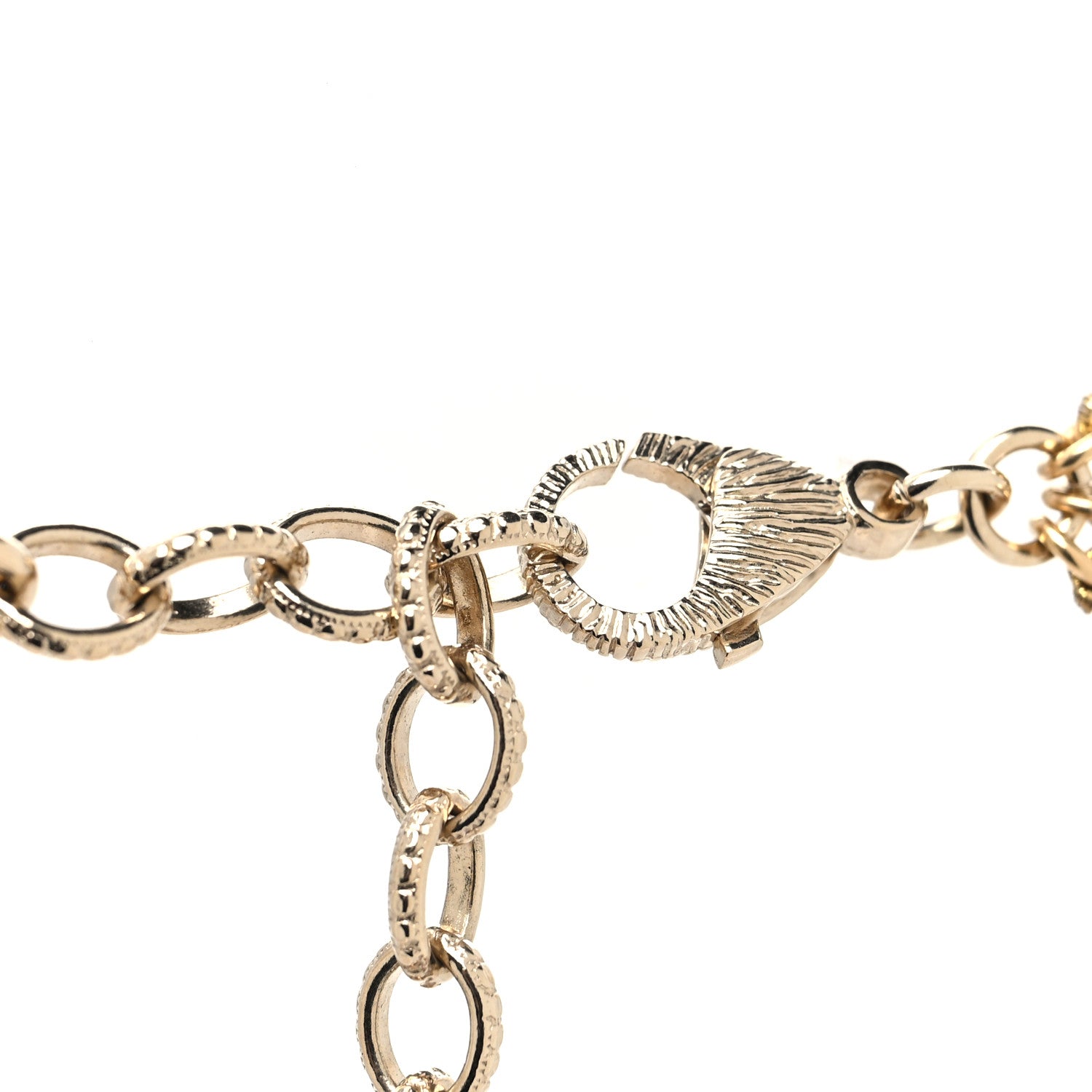Chanel Pearl Crystal CC Multi Strand Necklace Gold 4 of 5