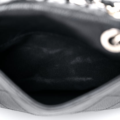 Chanel Grained Calfskin Stitched Flap Drawstring Backpack Black 10 of 10