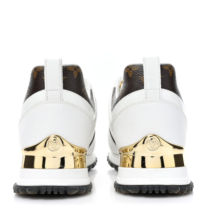 Louis Vuitton Calfskin Monogram Run Away Sneakers 37 White 4 of 12