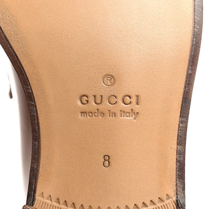 Gucci Calfskin Mens Interlocking G Millennial Ribot Loafers 8 Cuir 8 of 9
