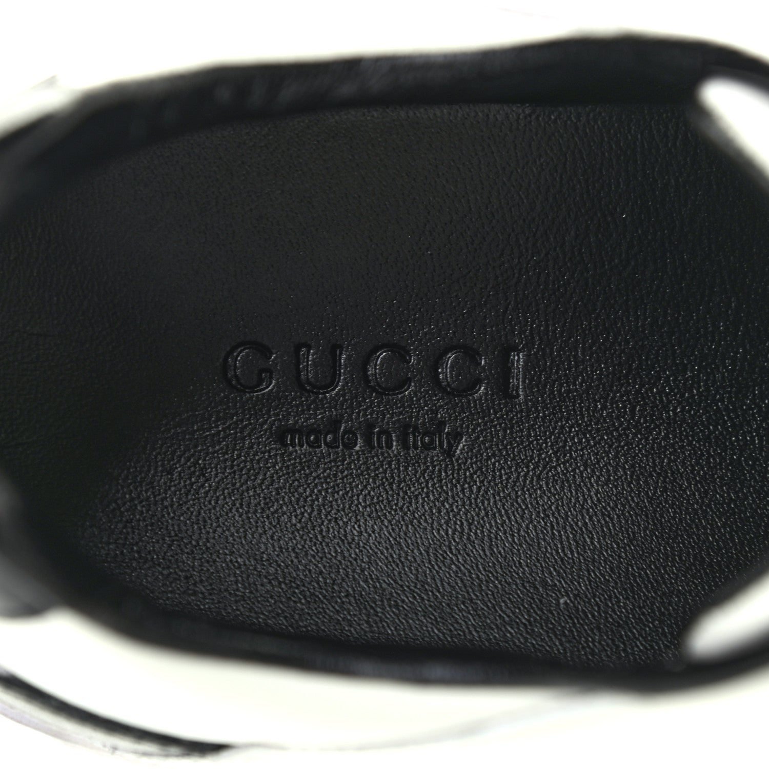 Gucci Calfskin Womens Interlocking G Sneakers 36.5 Black White 6 of 7
