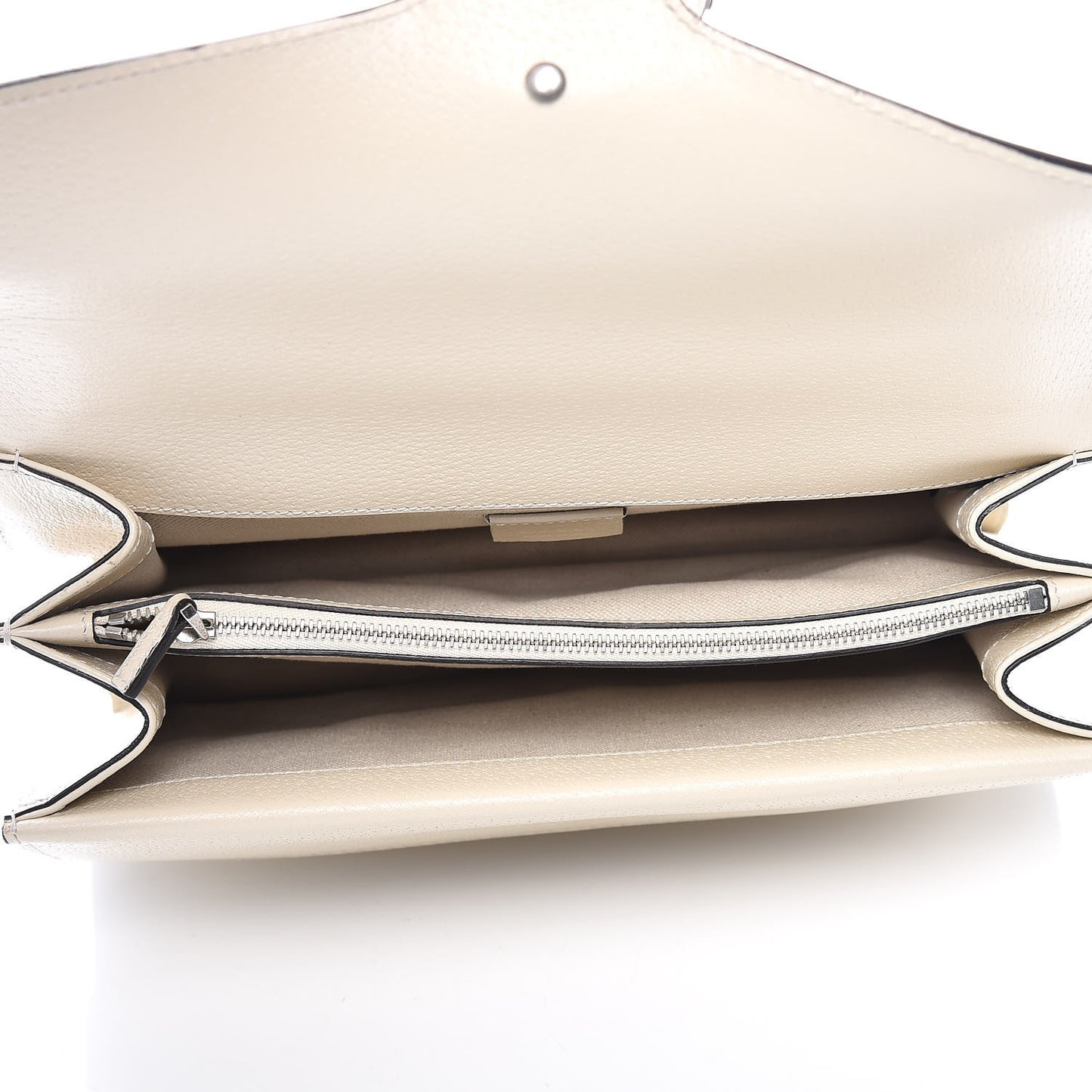 Textured Calfskin Crystal Small Dionysus Shoulder Bag Mystic White