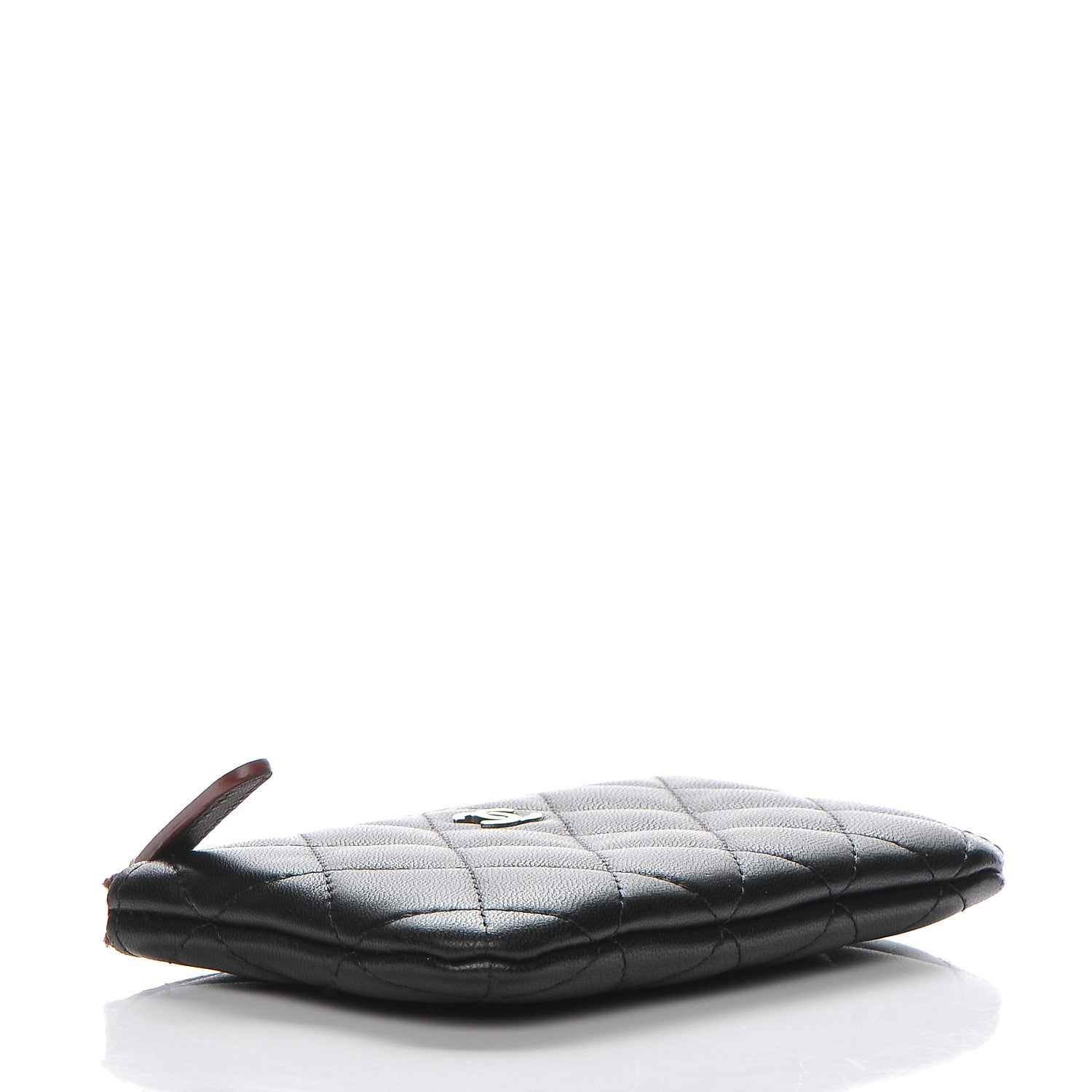 Chanel Lambskin Quilted Small Cosmetic Case Black 4 of 7