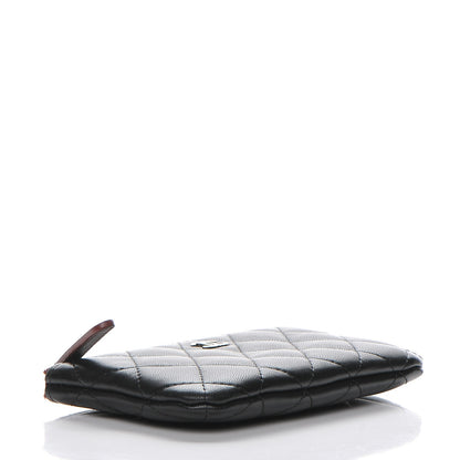 Chanel Lambskin Quilted Small Cosmetic Case Black 4 of 7