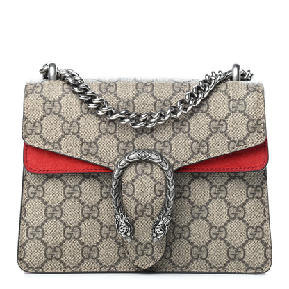 Gucci GG Supreme Monogram Mini Dionysus Shoulder Bag Hibiscus Red 1 of 9