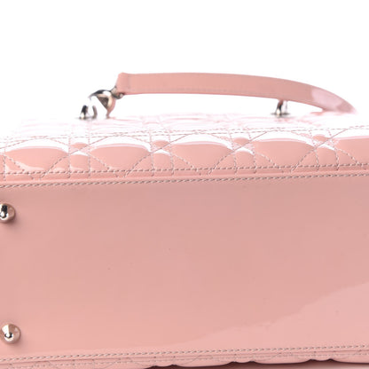 Christian Dior Patent Cannage Medium Lady Dior Rose Clair 14 of 16