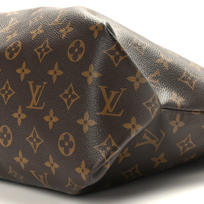 Louis Vuitton Monogram Flower Zipped Tote MM Black 9 of 9