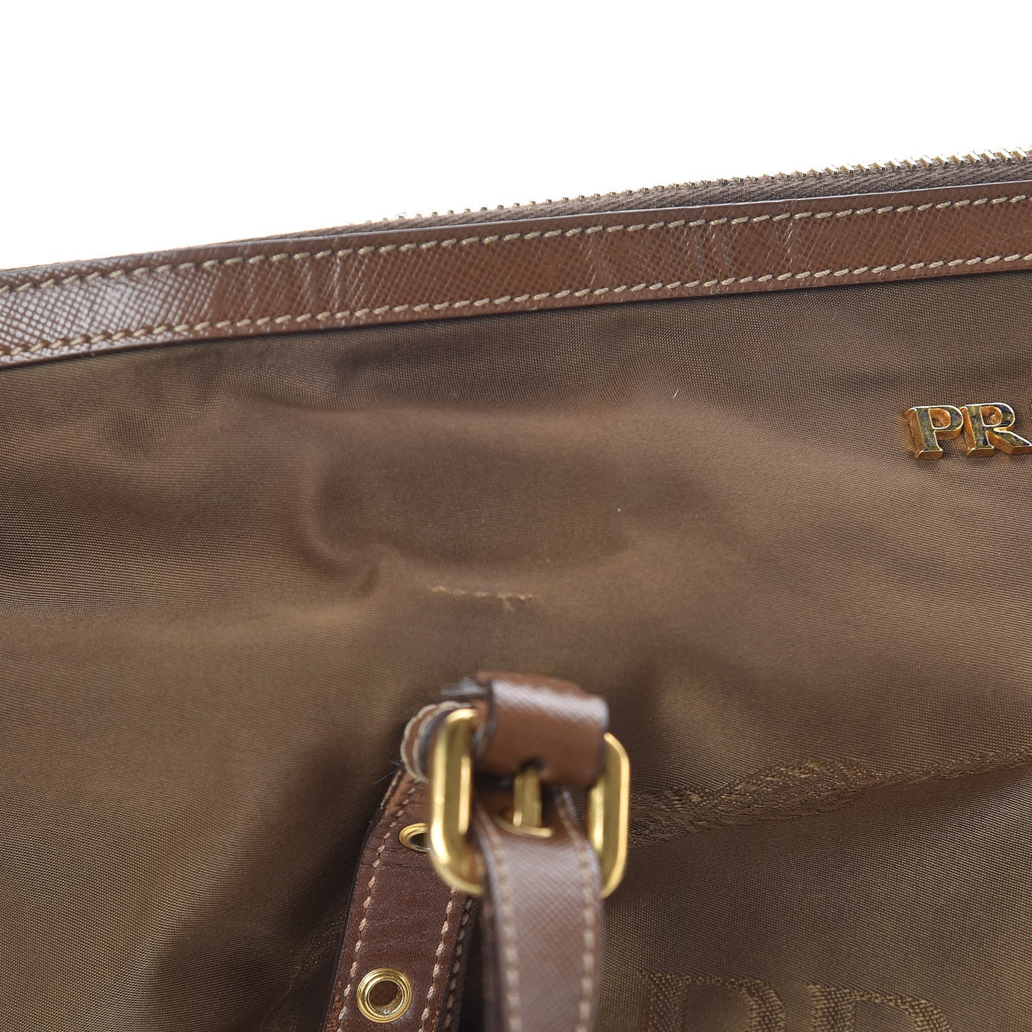 Tessuto Nylon Jacquard Logo Tote Rovere
