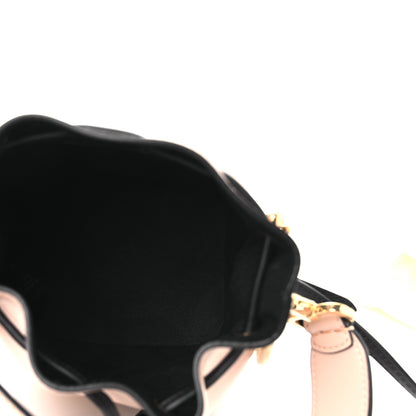 Fendi Vitello Fluffy Grace F is Fendi Logo Embossed Mini Mon Tresor Bucket Bag Rosa Quarzo Black 5 of 11