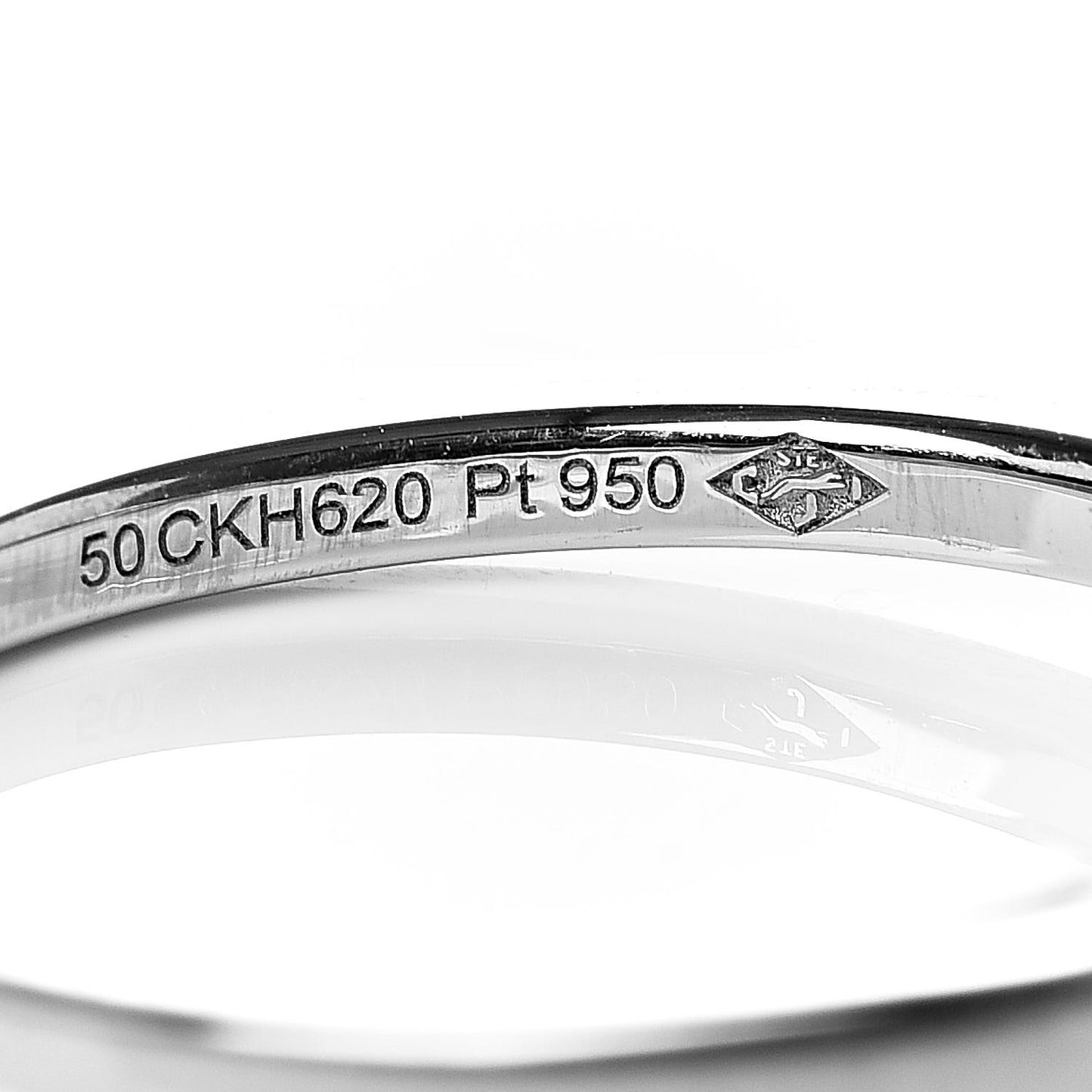 Platinum Diamond .30ct Ballerine Engagement Ring 50 5.25