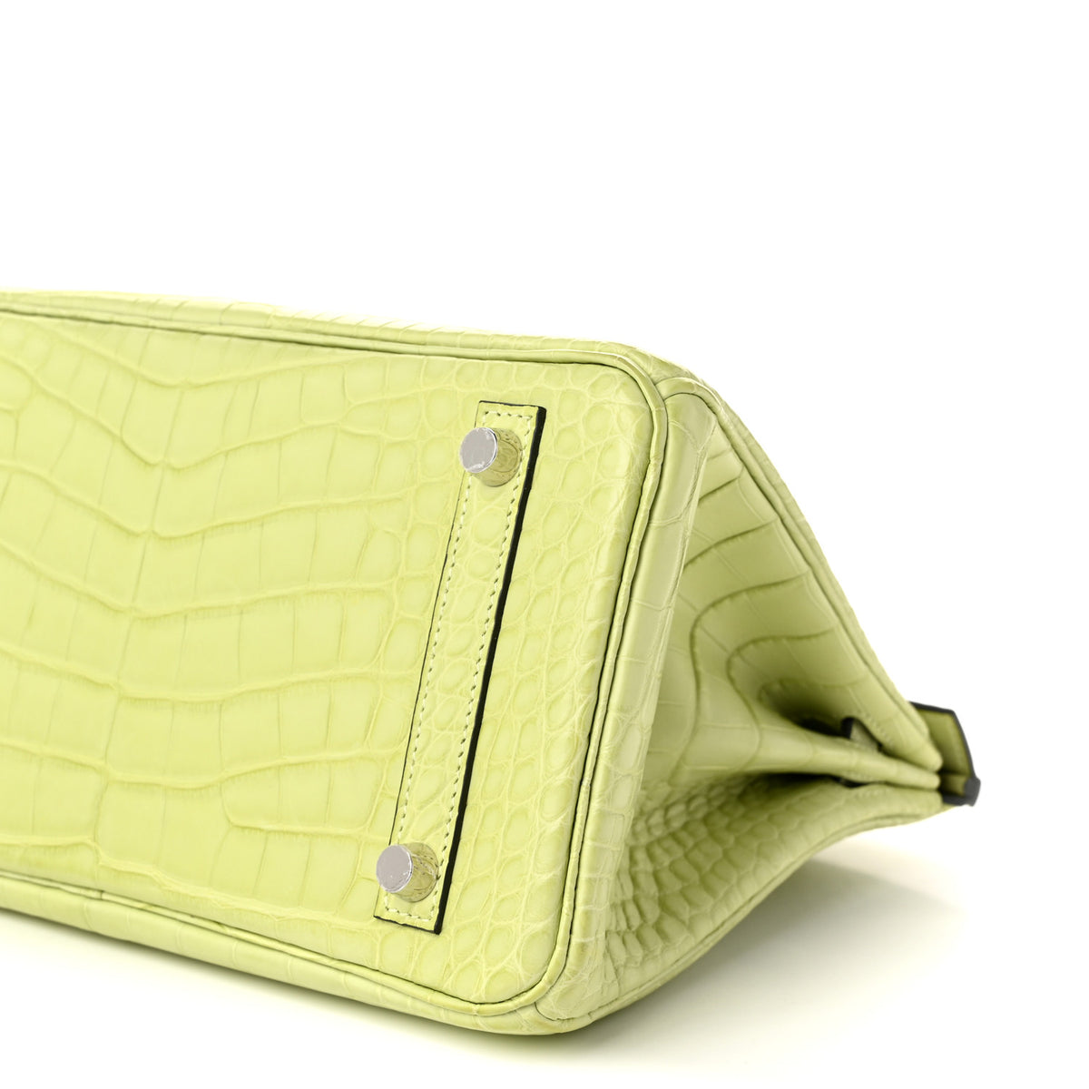 Hermes Matte Alligator Birkin 25 Jaune Bourgeon 10 of 10