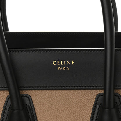 Celine Smooth Calfskin Nubuck Micro Tri-Color Luggage Light Taupe Fox Red 7 of 9