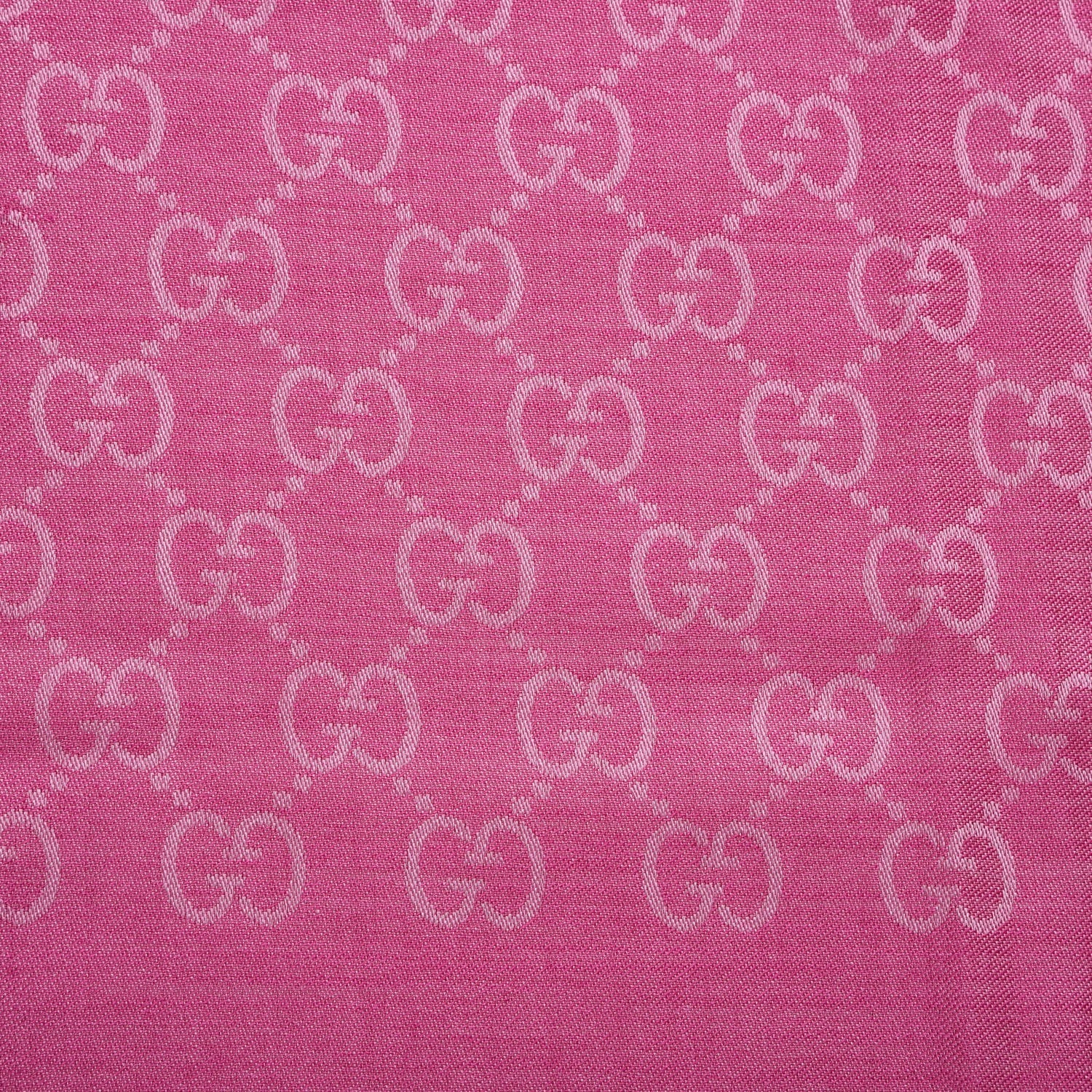 Gucci Wool Silk GG Monogram GGNat Scarf Roseate 5 of 8