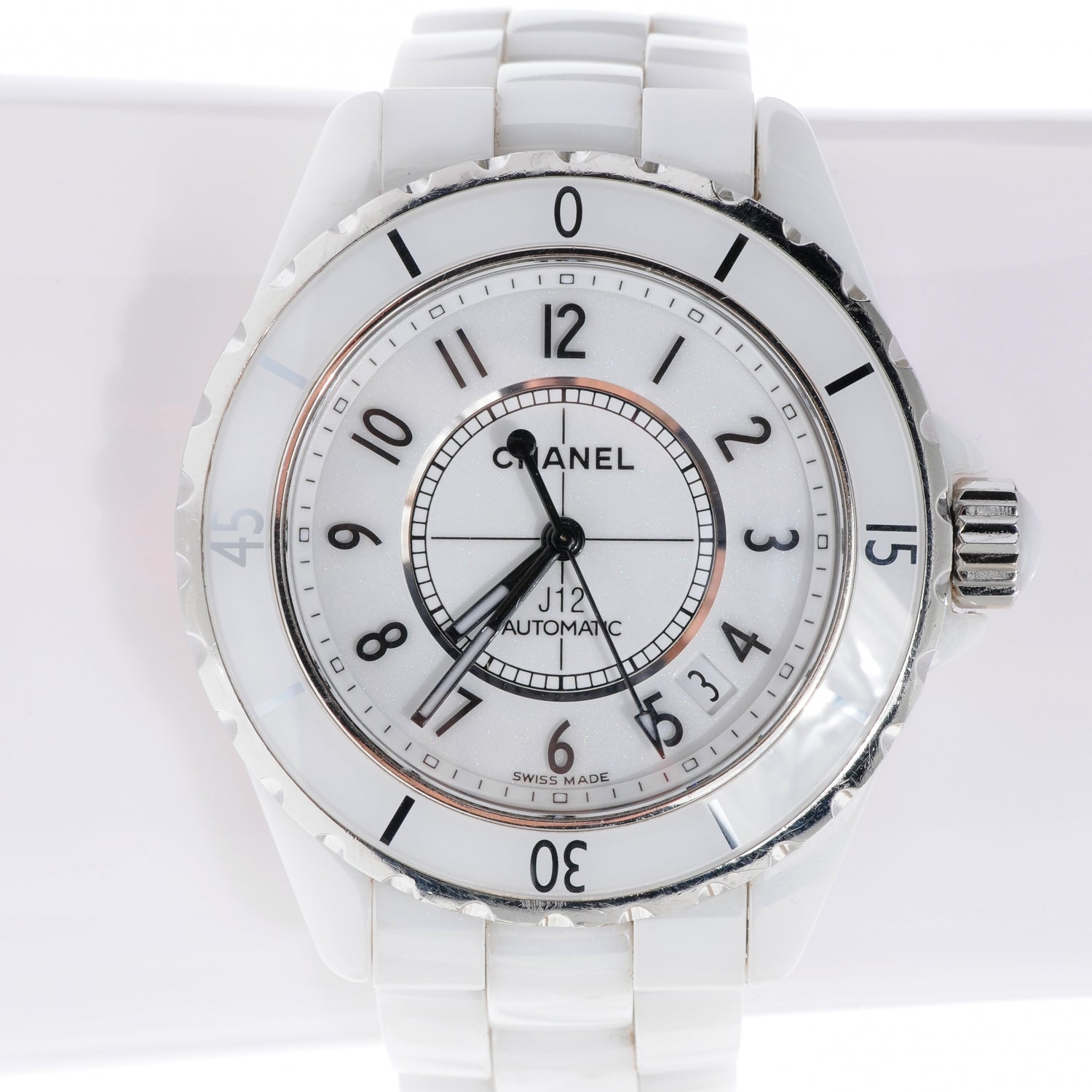 Chanel J12 38mm Ceramic Automatic Watch White 9 of 9