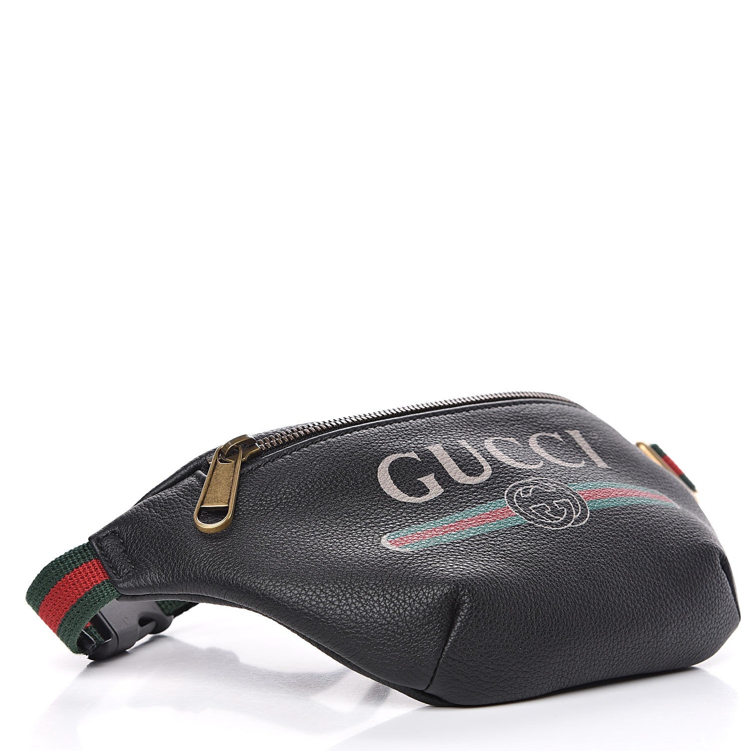 Gucci Grained Calfskin Small Logo Belt Bag Black 4 of 10