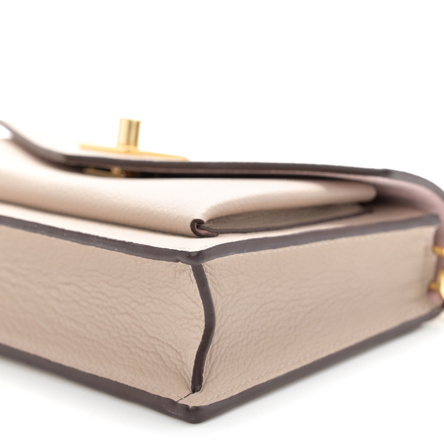 Louis Vuitton Soft Calfskin My Lockme Chain Pochette Greige 9 of 10