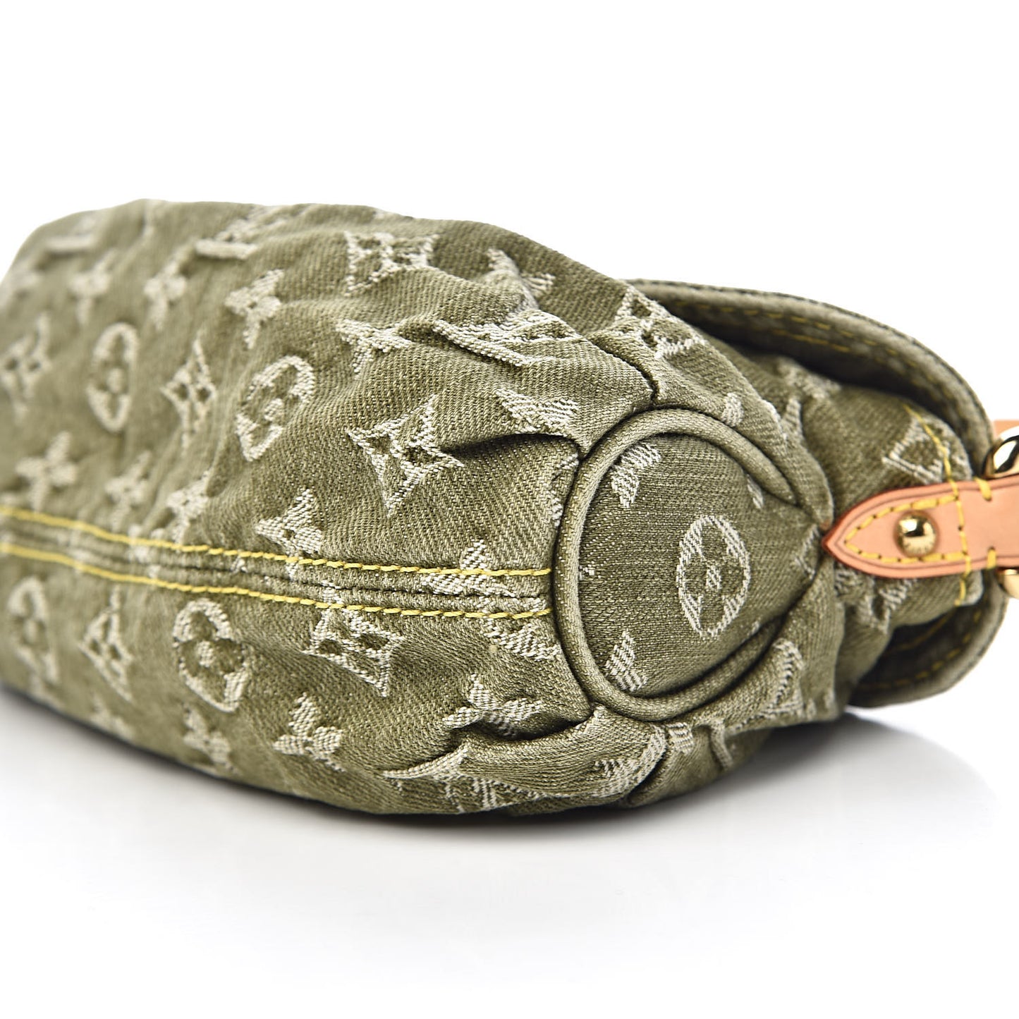 Monogram Denim Mini Pleaty Lichen