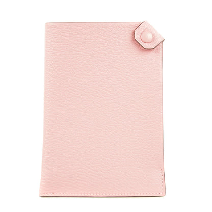 Hermes Chevre Mysore Tarmac PM Passport Holder Rose Sakura 1 of 11